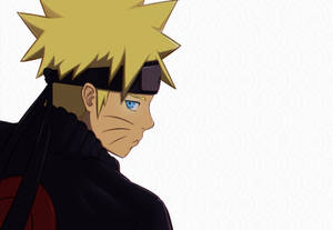 Sad Naruto White Wallpaper