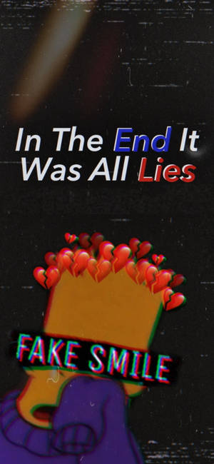 Sad Simpsons All Lies Wallpaper