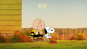 Sad Snoopy And Charlie Brown Wallpaper