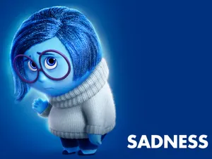 Sadness Inside Out Disney Wallpaper