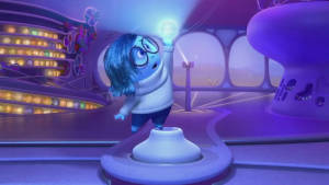 Sadness Inside Out Light Bulb Wallpaper