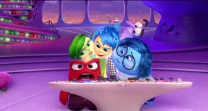 Sadness Inside Out With Friends Wallpaper