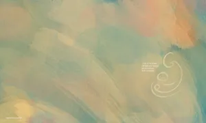 Sage Green Aesthetic Orange Touch Wallpaper