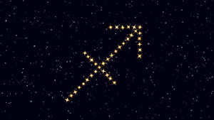 Sagittarius Zodiac Arrow Star Symbol Wallpaper