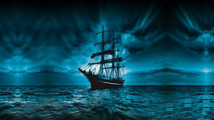 Sailing Under Supernatural Skies Wallpaper