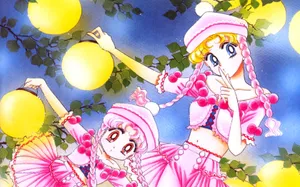 Sailor Moon And Chibiusa Wallpaper
