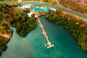 Saint Lucia Rodney Bay Dock Wallpaper