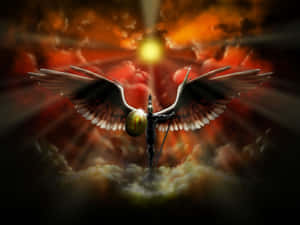 Saint Michael Defending Heaven And Earth Wallpaper