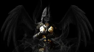Saint Michael The Archangel In Battle Wallpaper