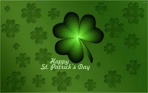Saint Patrick’s Day Clover Gradient Wallpaper