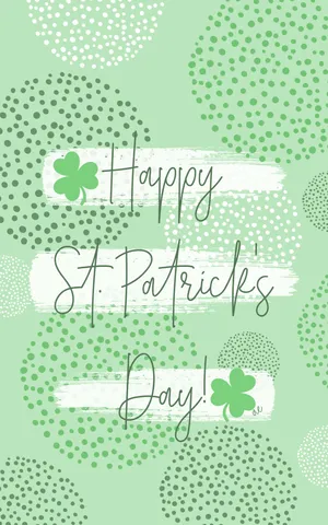 Saint Patrick’s Day On Pastel Green Wallpaper