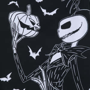 Sally Nightmare Before Christmas Chalk Art Wallpaper