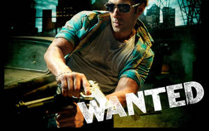 Salman Khan In Wanted Film Wallpaper
