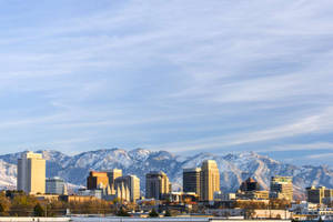 Salt Lake City Clear Sky Wallpaper