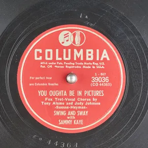 Sammy Kaye You Oughta Be In Pictures Vinyl Record Wallpaper