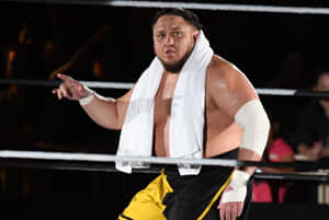 Samoa Joe Wwe Live Tokyo Ring Wallpaper