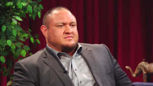 Samoa Joe Wwe Raw Interview 2017 Wallpaper