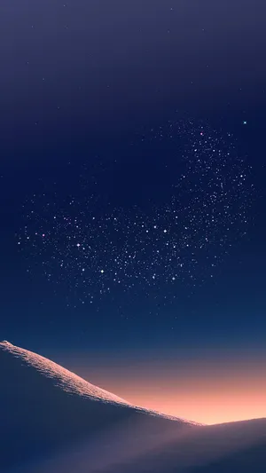 Samsung Galaxy 4k Starry Night Sand Hills Wallpaper