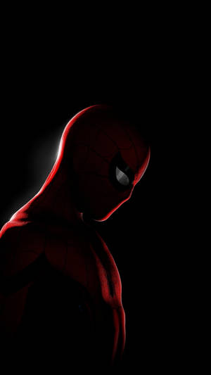 Samsung Galaxy S20 Spider Man Silhouette Wallpaper
