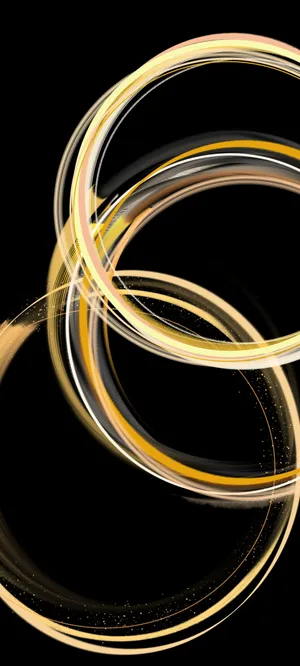 Samsung Galaxy S22 Gold Rings Wallpaper