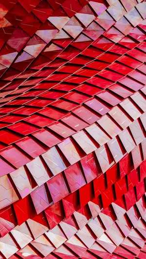 Samsung Galaxy S7 Edge Red Metal Tiles Wallpaper