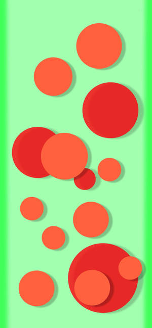 Samsung M21 Red Circles Wallpaper