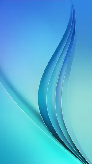 Samsung Mobile Cyan Waves Wallpaper