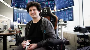 Samuel Bankman Fried With Forex Graph Wallpaper