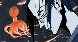 Samurai Champloo's Jin Battles With An Octopus Wallpaper