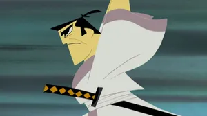 Samurai Jack Stretching His Arms Wallpaper