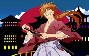 Samurai X Kenshin Digital Art Wallpaper