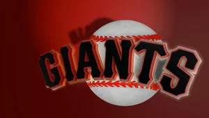 San Francisco Giants Logo In Spotlight Wallpaper