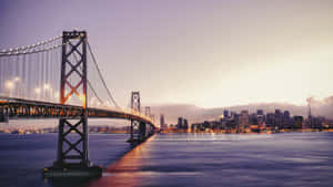 San Francisco Laptop Purple Sky Wallpaper