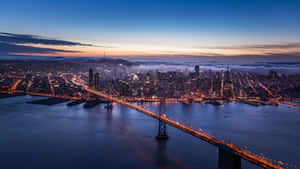 San Francisco Laptop Sunset Wallpaper