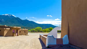 San Geronimo Chapel, Taos Pueblo - The Historic Back View Wallpaper