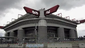 San Siro Stadium Exterior View Wallpaper