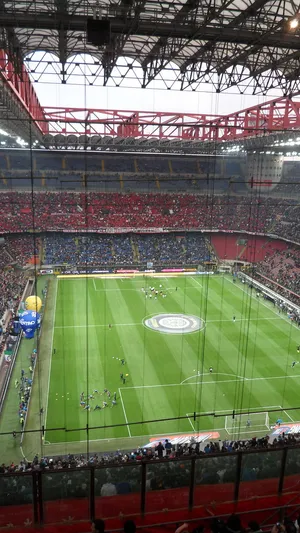 San Siro Stadium Football Match Wallpaper