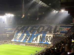 San Siro Stadium Tifo Display Wallpaper