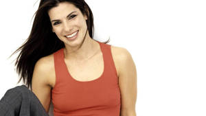 Sandra Bullock Red Tank Top Wallpaper