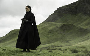 Sansa Stark In Black Wallpaper