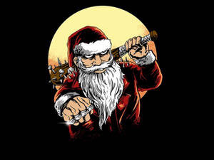 Santa Claus Evil Gangster Wallpaper