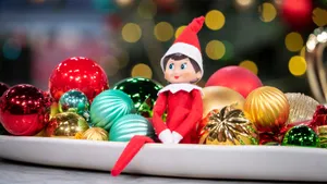 Santa's Little Helpers Hard At Work Wallpaper