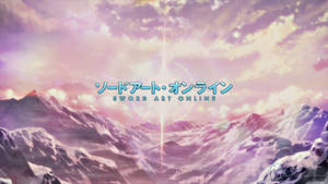 Sao Logo Against Majestic Purple Mountain Sky Wallpaper