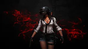 Sara From Pubg 1366x768 Wallpaper