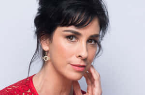 Sarah Silverman Posing For A Portrait Wallpaper