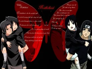 Sasuke And Itachi Uchiha Brothers Wallpaper