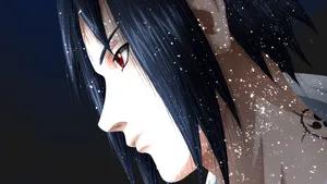 Sasuke Uchiha And His Intense Glare Wallpaper