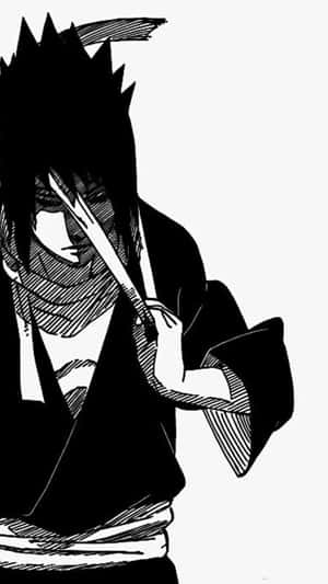 Sasuke Uchiha Manga Portrait Wallpaper