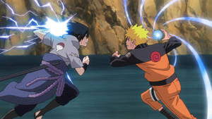 Sasuke Vs Naruto Face To Face Wallpaper