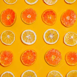Satsuma Orange Digital Paint Wallpaper